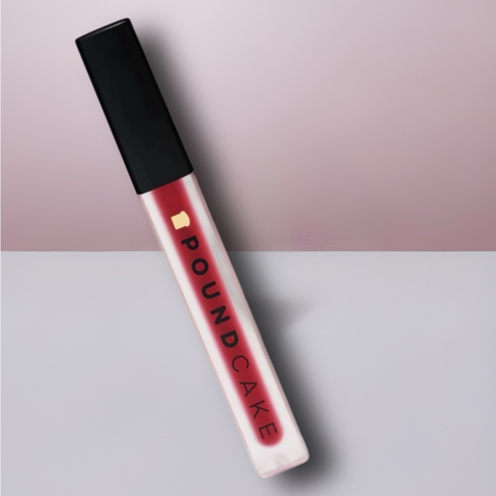 Pound Cake brand Cake Batter Liquid Lipstick. Red velvet